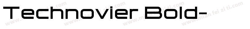 Technovier Bold字体转换